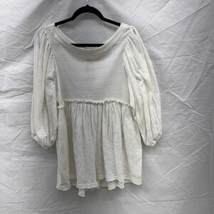 FP Beach White Gauze Romper